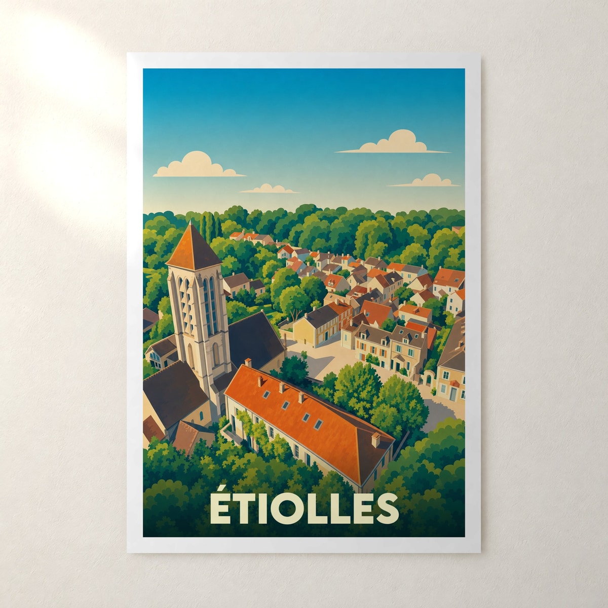 Affiche Étiolles – sans cadre, accrochée au mur