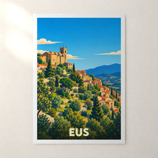 Affiche Eus – sans cadre, accrochée au mur