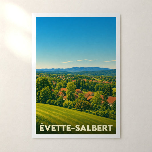 Affiche Évette-Salbert – sans cadre, accrochée au mur
