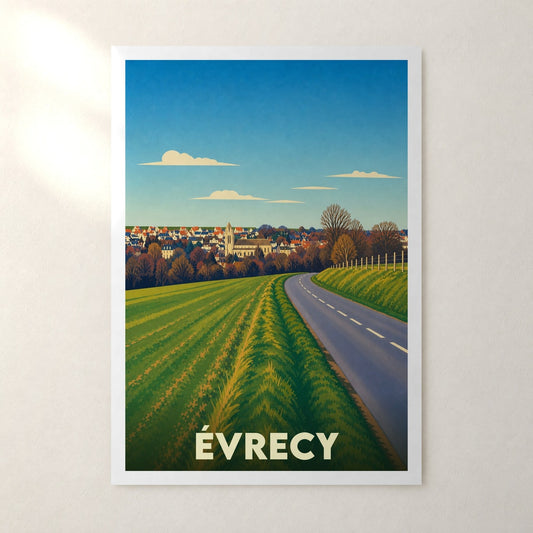 Affiche Évrecy – sans cadre, accrochée au mur