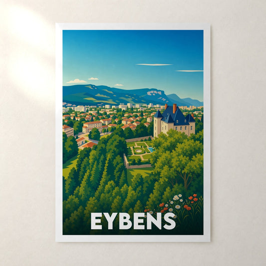 Affiche Eybens – sans cadre, accrochée au mur