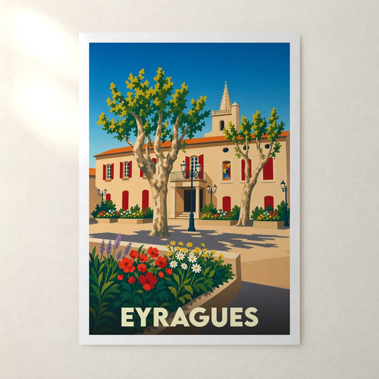 Affiche Eyragues – sans cadre, accrochée au mur