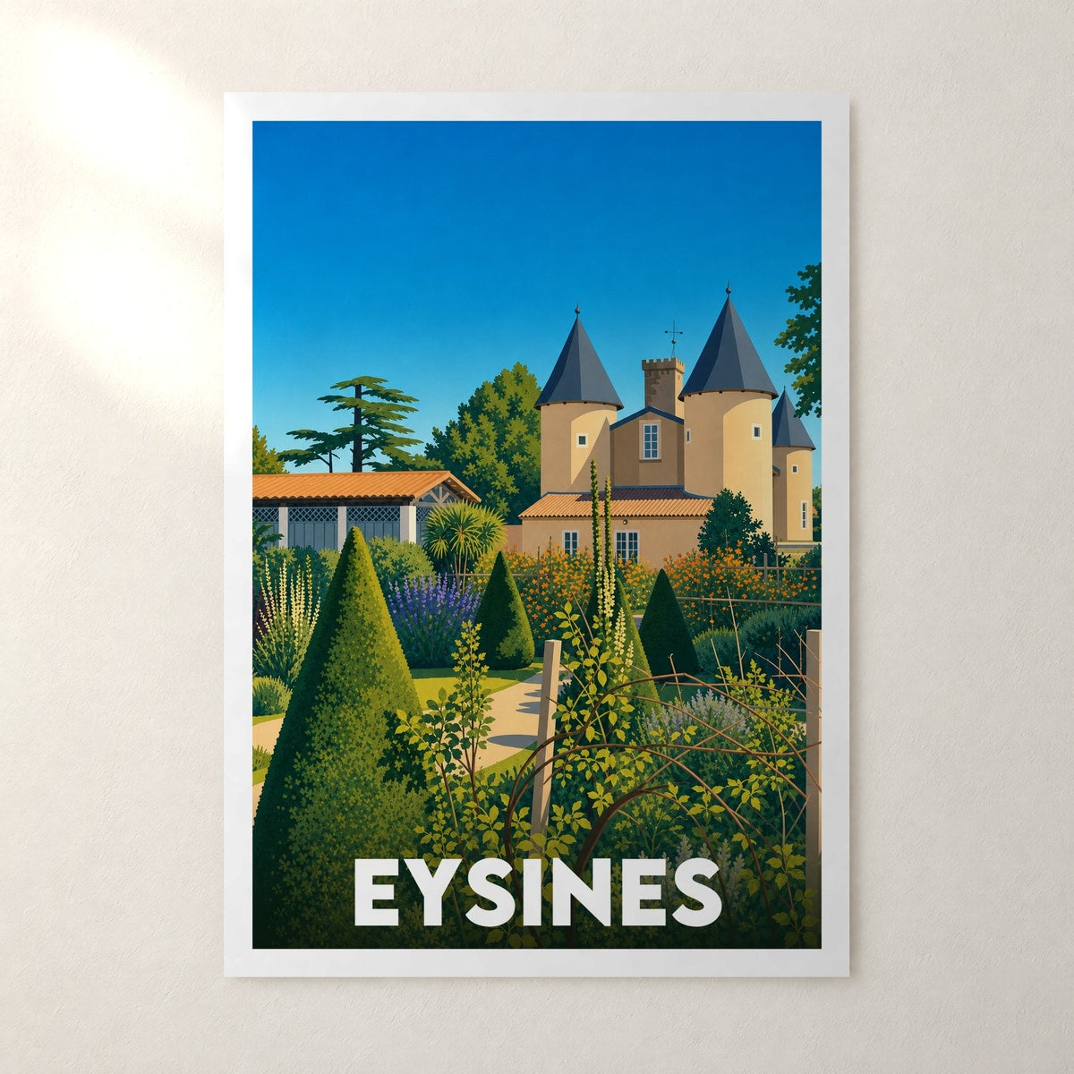 Affiche Eysines – sans cadre, accrochée au mur
