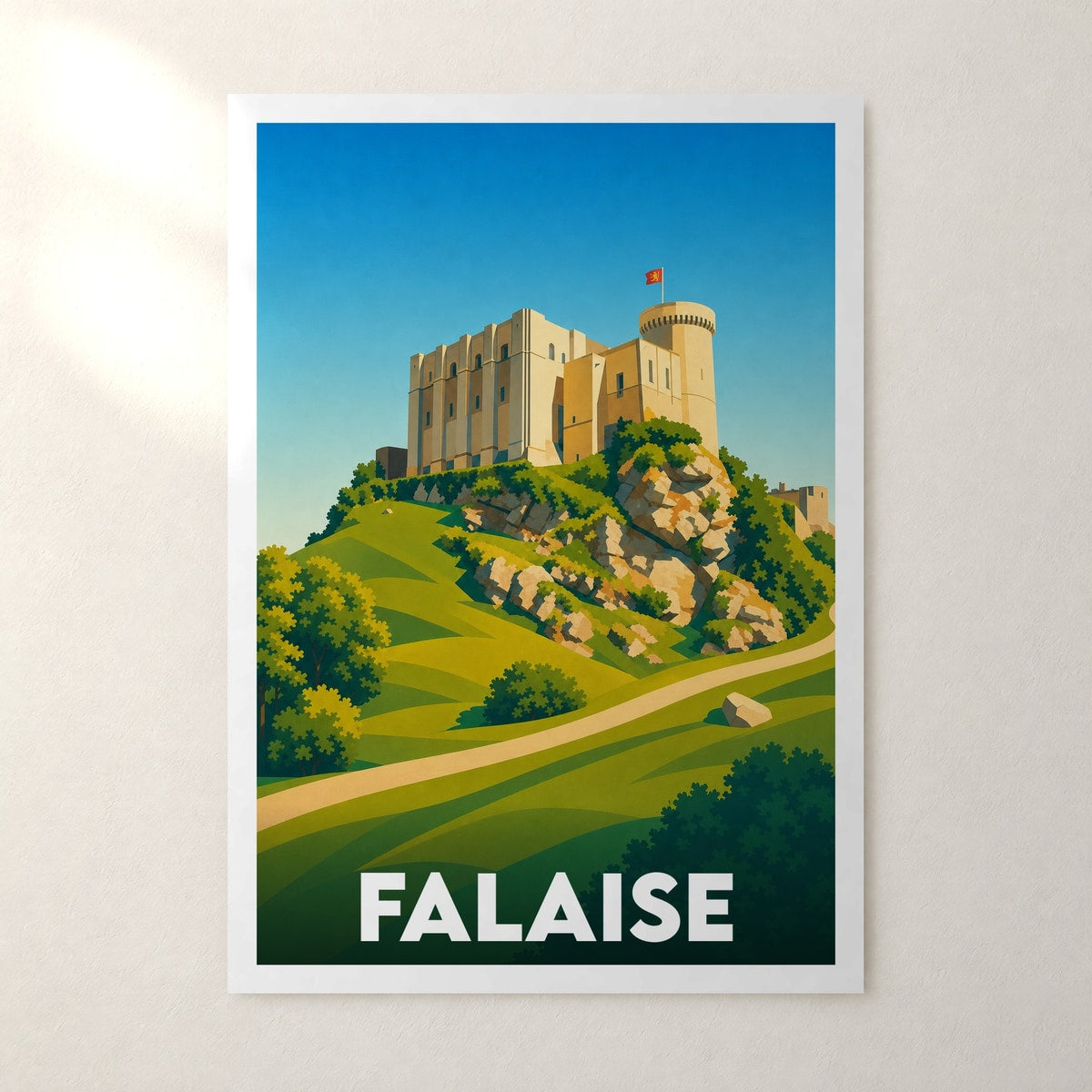 Affiche Falaise – sans cadre, accrochée au mur