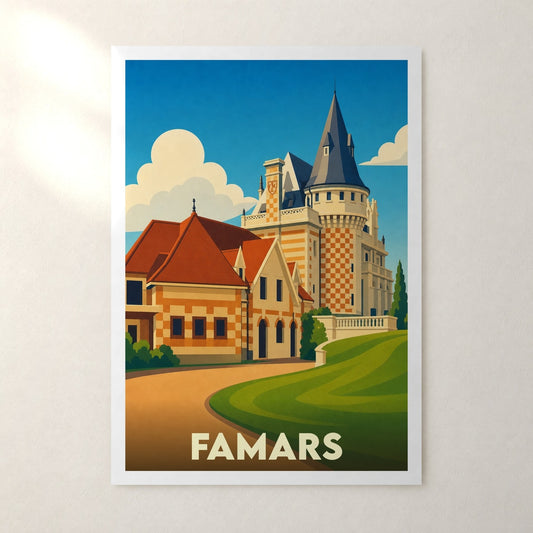 Affiche Famars – sans cadre, accrochée au mur