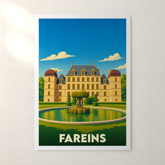 Affiche Fareins – sans cadre, accrochée au mur
