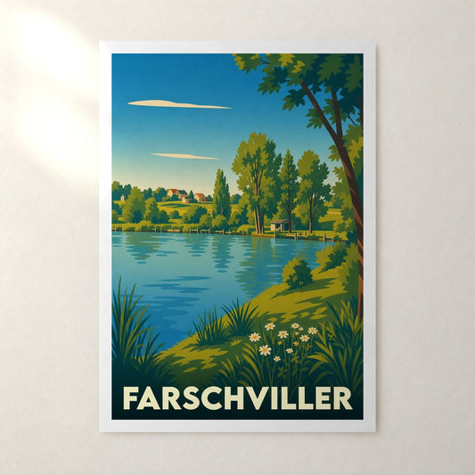 Affiche Farschviller – sans cadre, accrochée au mur