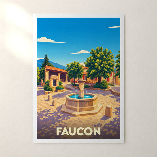 Affiche Faucon – sans cadre, accrochée au mur