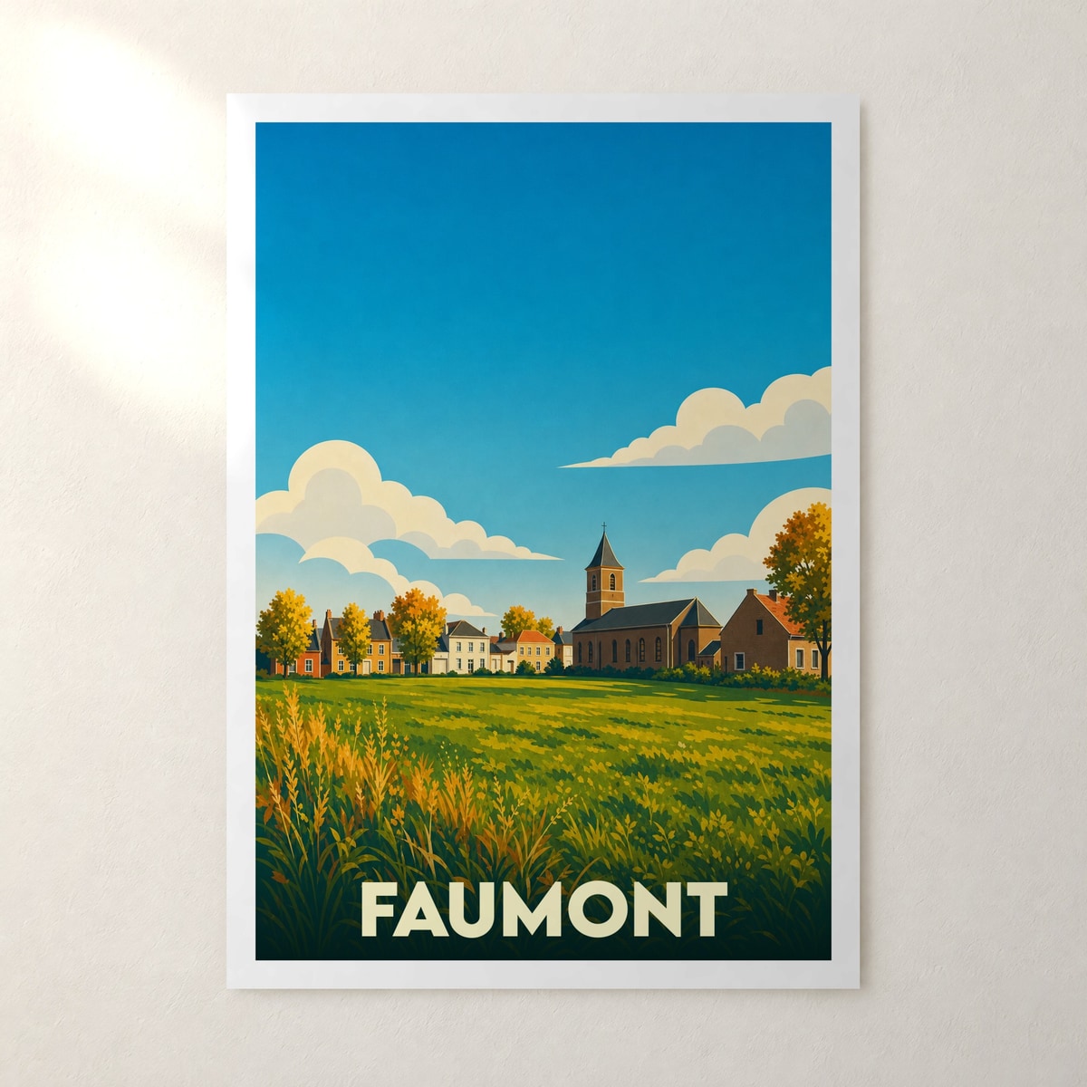 Affiche Faumont – sans cadre, accrochée au mur