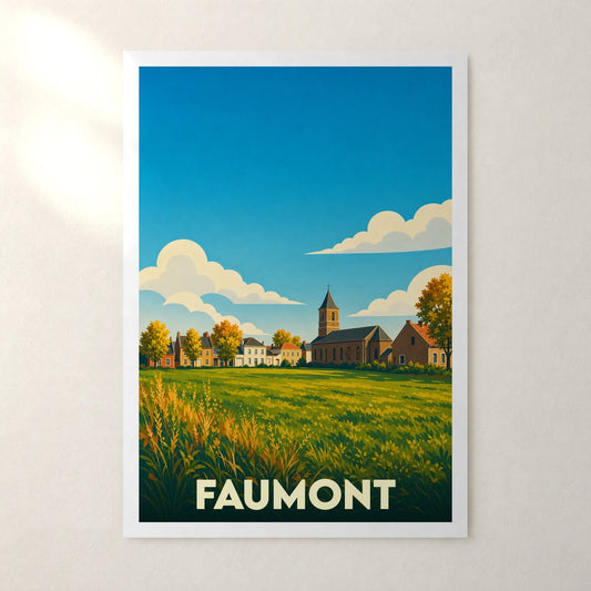 Affiche Faumont – sans cadre, accrochée au mur