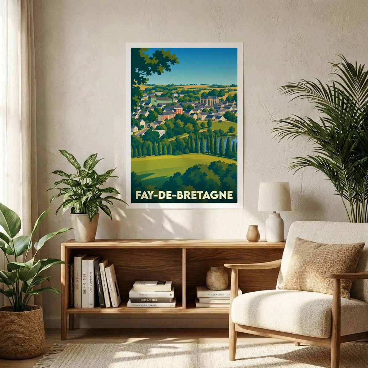 Affiche A1 (59,4 x 84,1 cm) Sans cadre souvenir de Fay-de-Bretagne