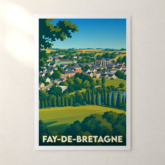 Affiche Fay-de-Bretagne – sans cadre, accrochée au mur