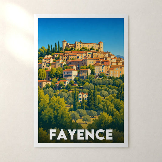 Affiche Fayence – sans cadre, accrochée au mur