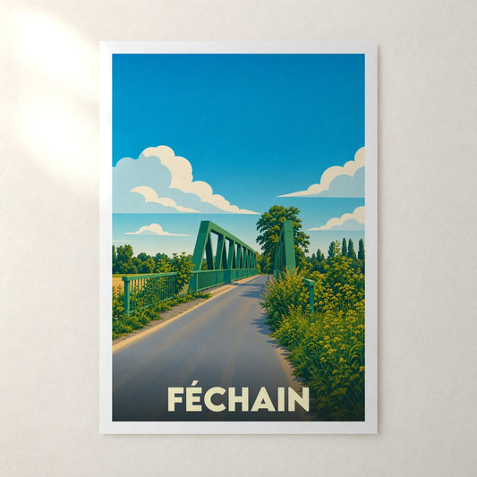 Affiche Féchain – sans cadre, accrochée au mur