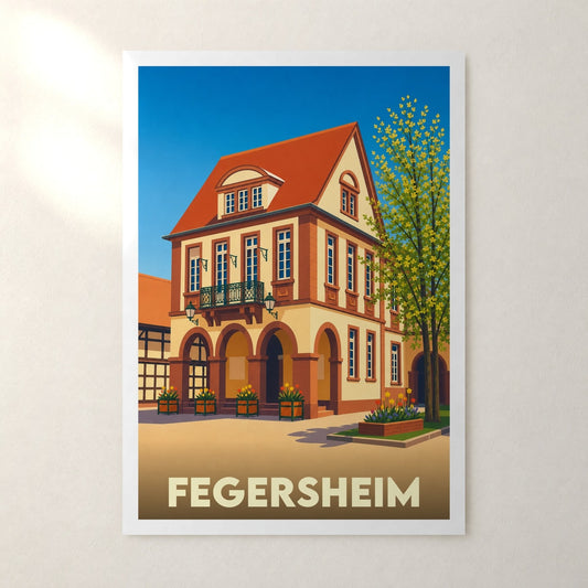 Affiche Fegersheim – sans cadre, accrochée au mur