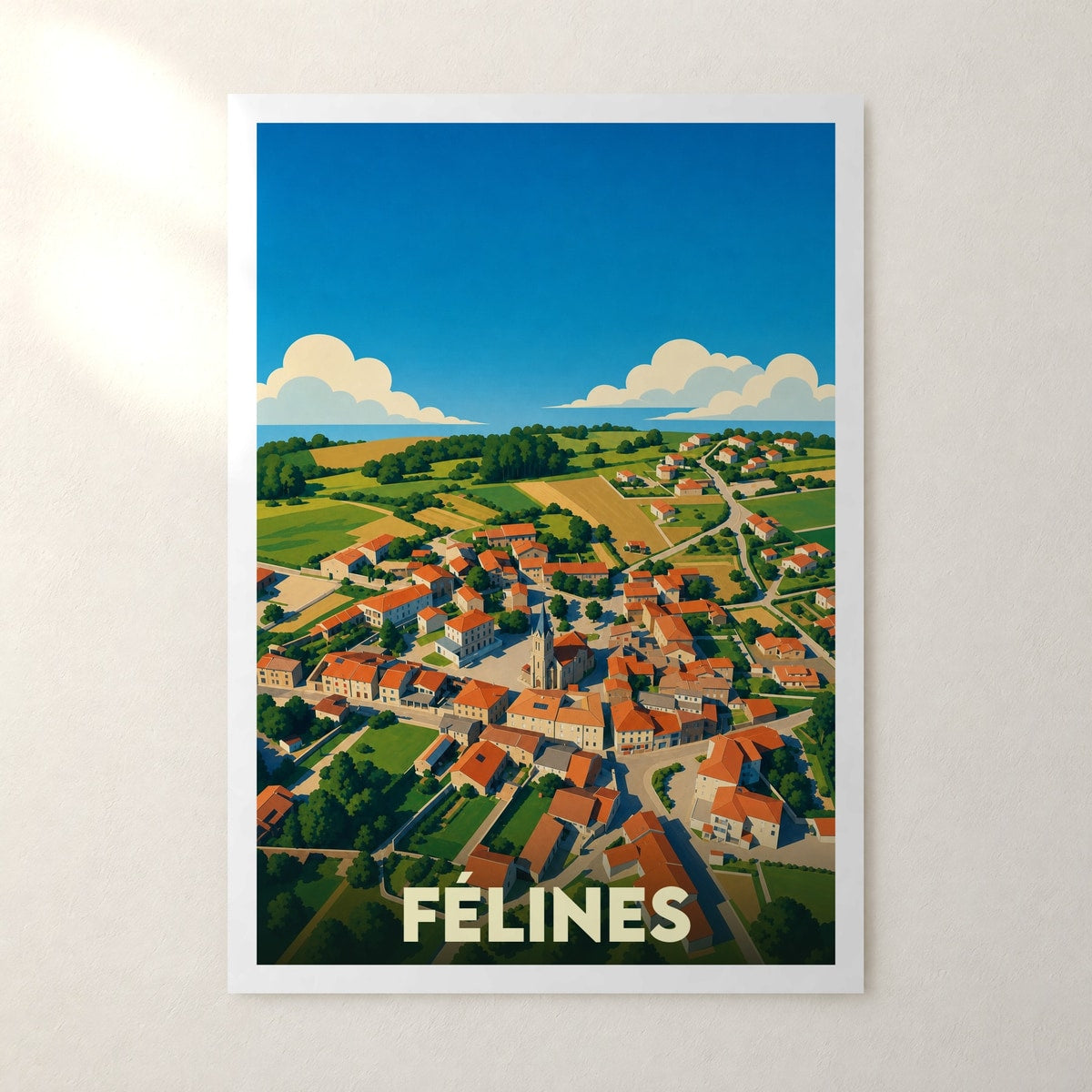 Affiche Félines – sans cadre, accrochée au mur