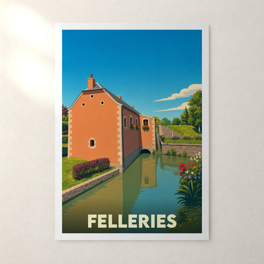 Affiche Felleries – sans cadre, accrochée au mur