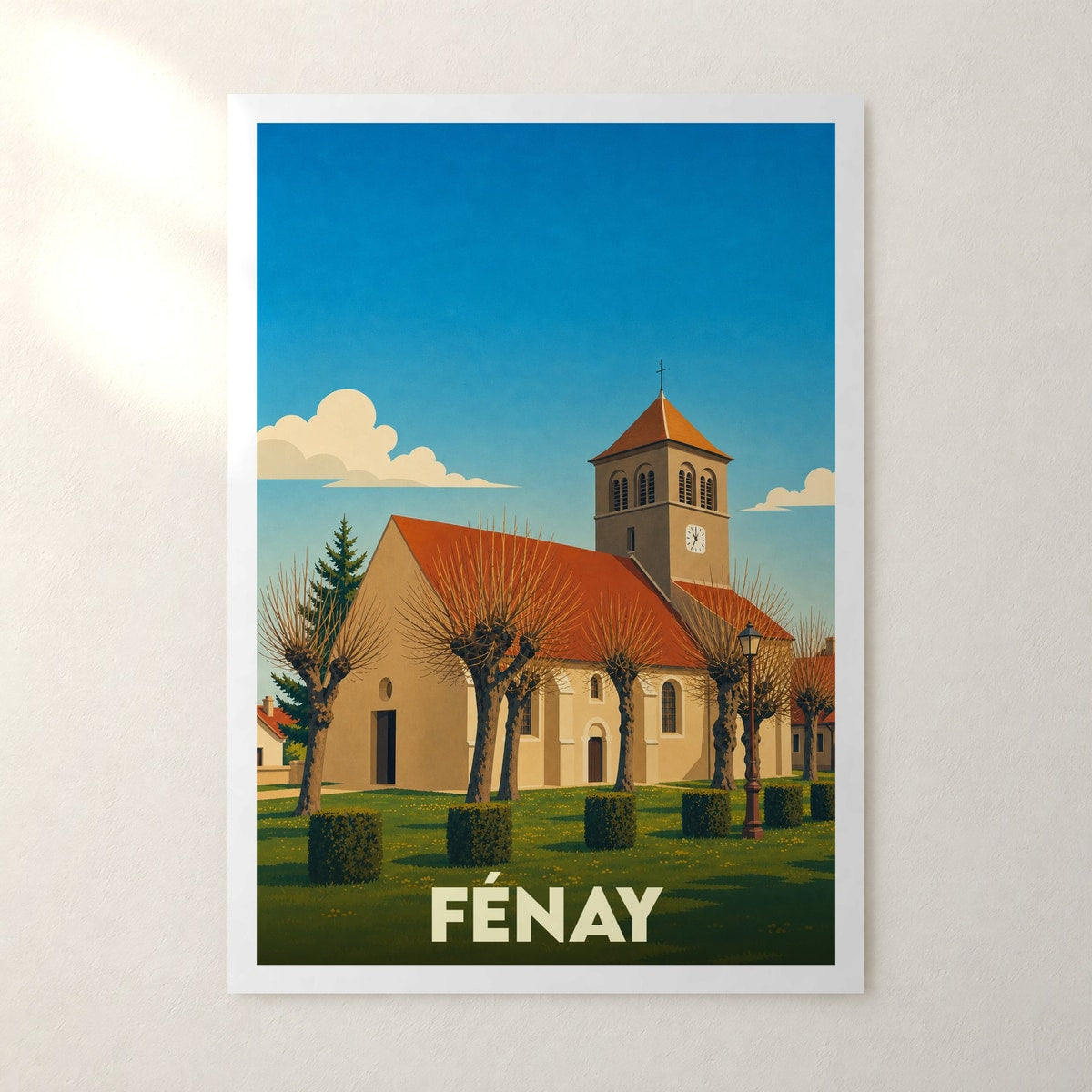 Affiche Fénay – sans cadre, accrochée au mur