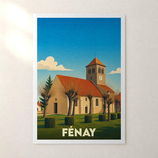 Affiche Fénay – sans cadre, accrochée au mur