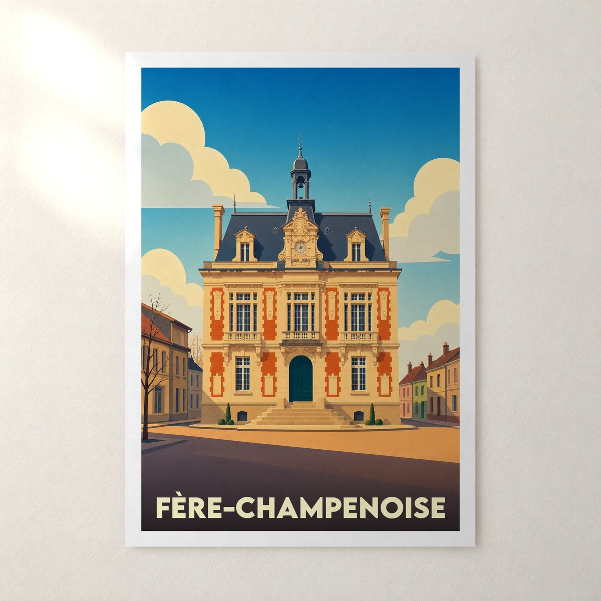Affiche Fère-Champenoise – sans cadre, accrochée au mur