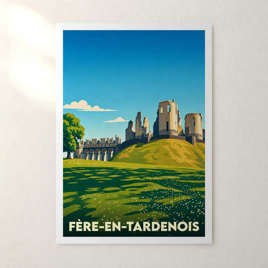 Affiche Fère-en-Tardenois – sans cadre, accrochée au mur