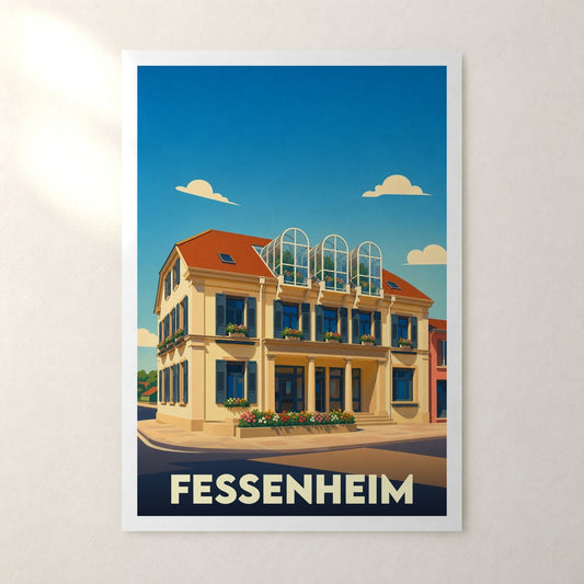 Affiche Fessenheim – sans cadre, accrochée au mur
