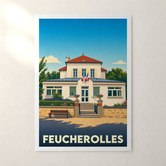 Affiche Feucherolles – sans cadre, accrochée au mur