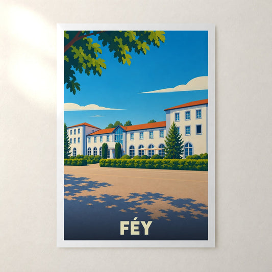 Affiche Féy – sans cadre, accrochée au mur