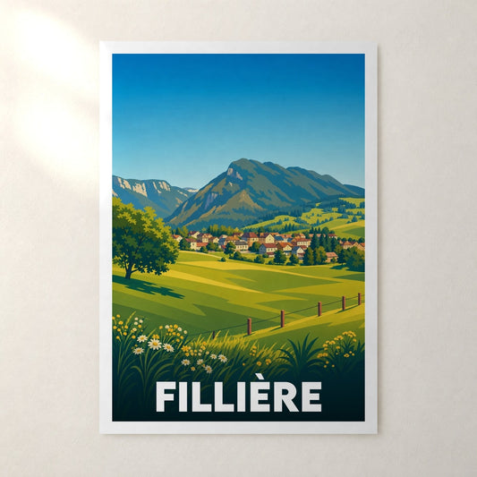 Affiche Fillière – sans cadre, accrochée au mur