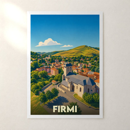 Affiche Firmi – sans cadre, accrochée au mur
