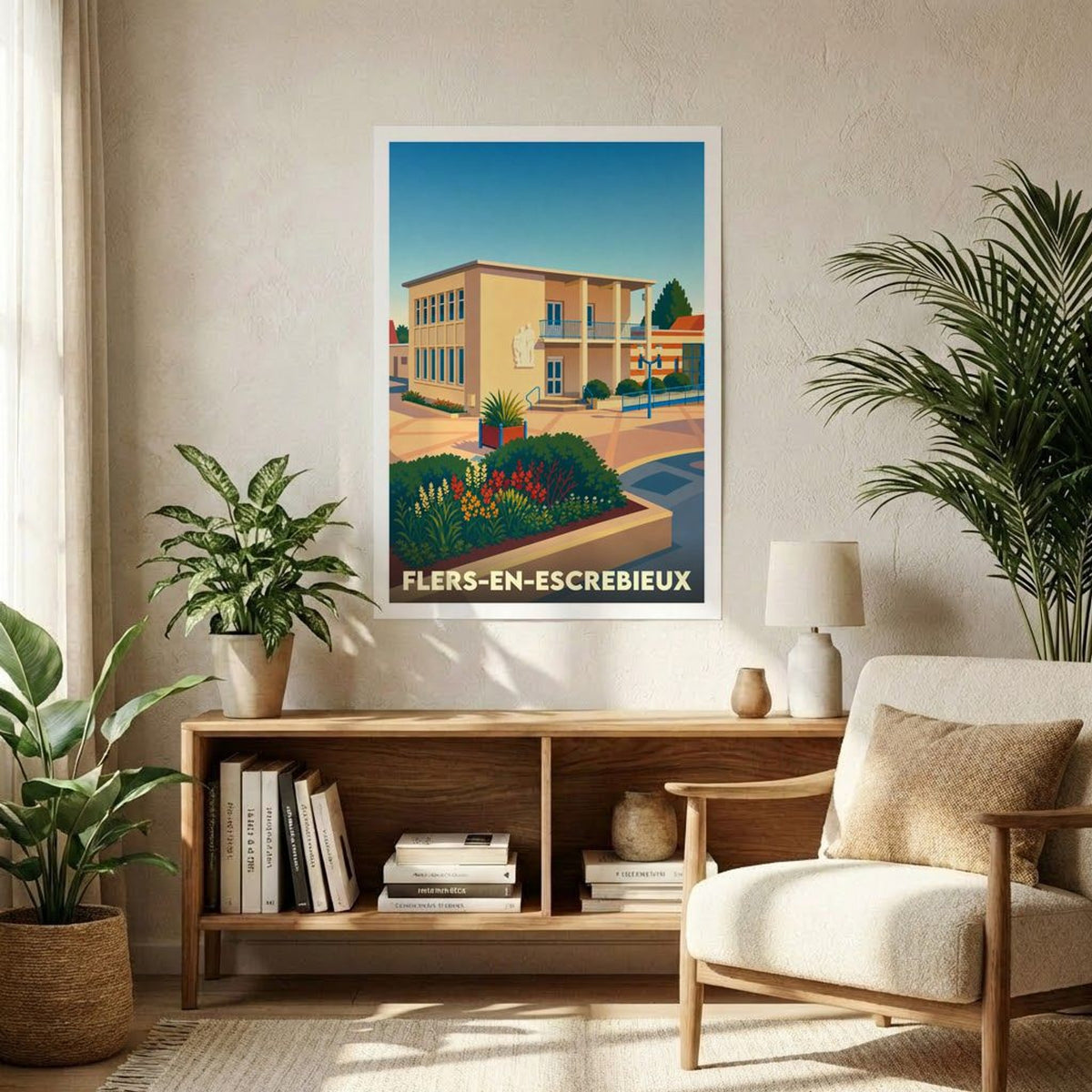 Affiche A1 (59,4 x 84,1 cm) Sans cadre souvenir de Flers-en-Escrebieux