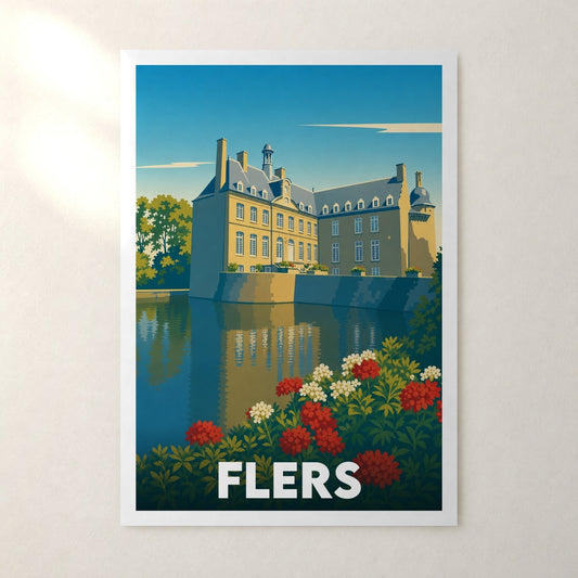 Affiche Flers – sans cadre, accrochée au mur