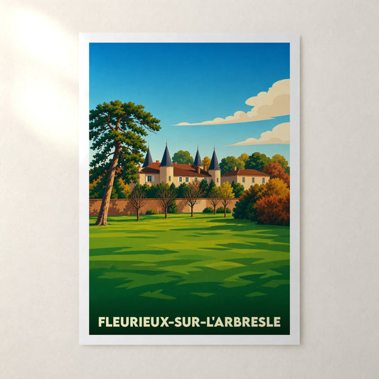 Affiche Fleurieux-sur-l'Arbresle – sans cadre, accrochée au mur