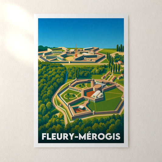 Affiche Fleury-Mérogis – sans cadre, accrochée au mur