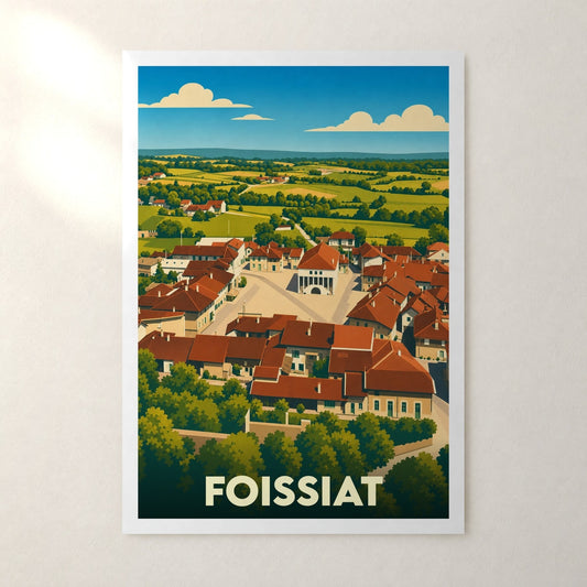 Affiche Foissiat – sans cadre, accrochée au mur