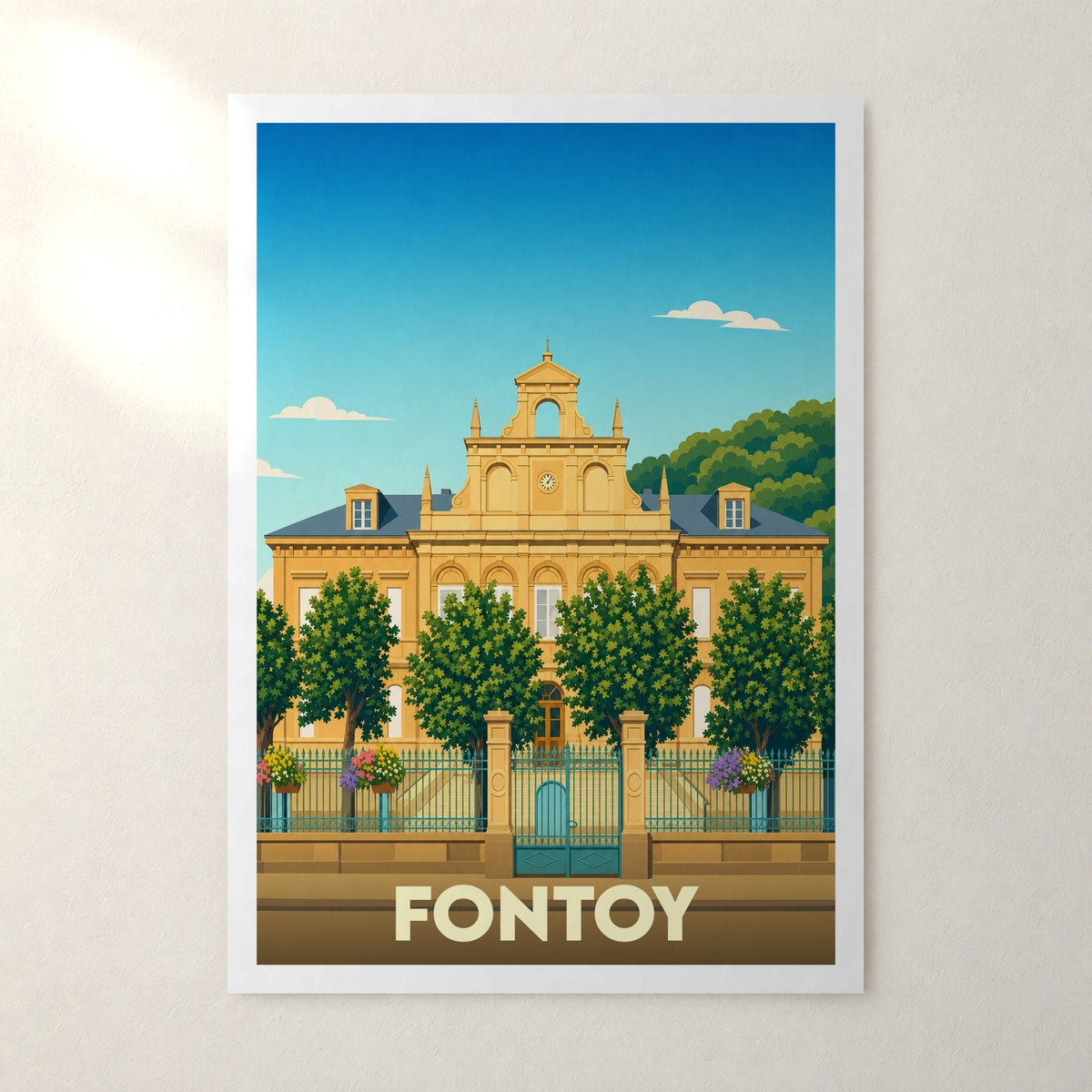 Affiche Fontoy – sans cadre, accrochée au mur