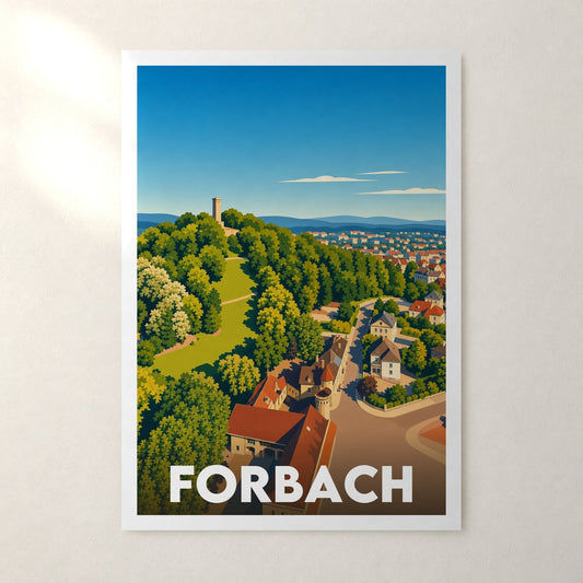 Affiche Forbach – sans cadre, accrochée au mur