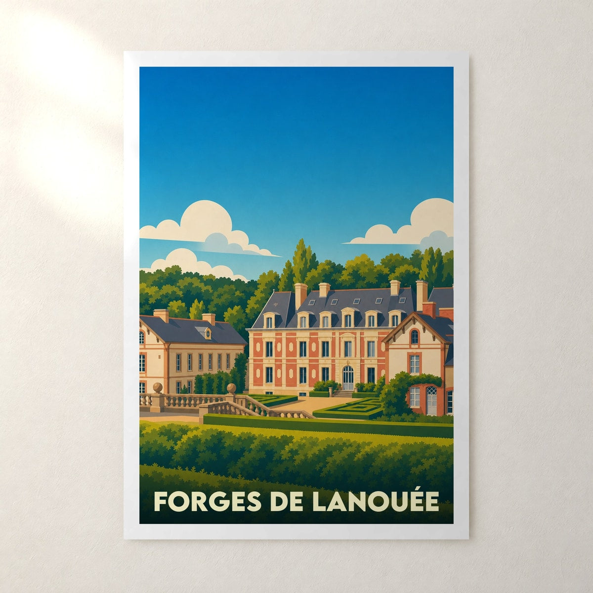 Affiche Forges de Lanouée – sans cadre, accrochée au mur