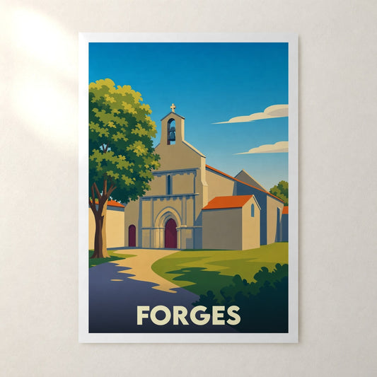 Affiche Forges – sans cadre, accrochée au mur