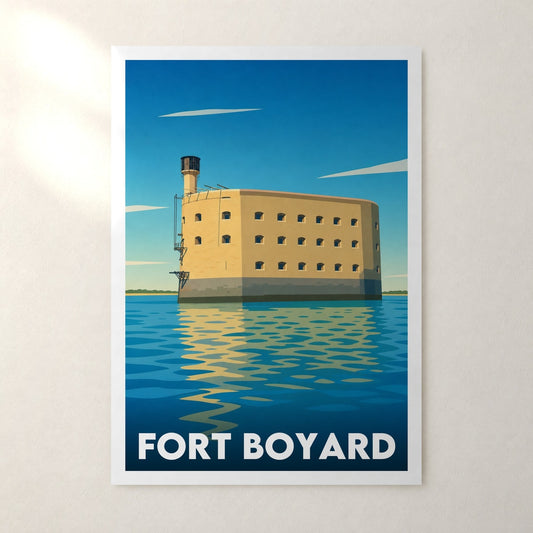 Affiche Fort Boyard – sans cadre, accrochée au mur
