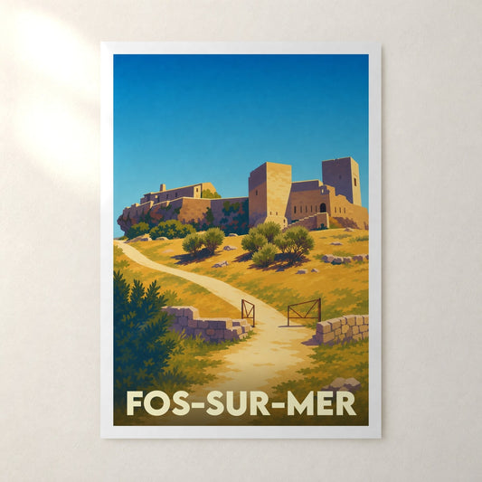Affiche Fos-sur-Mer – sans cadre, accrochée au mur