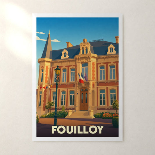Affiche Fouilloy – sans cadre, accrochée au mur