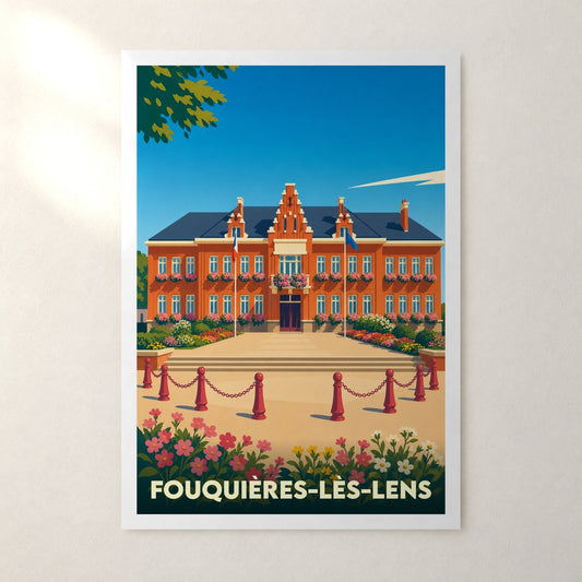 Affiche Fouquières-lès-Lens – sans cadre, accrochée au mur