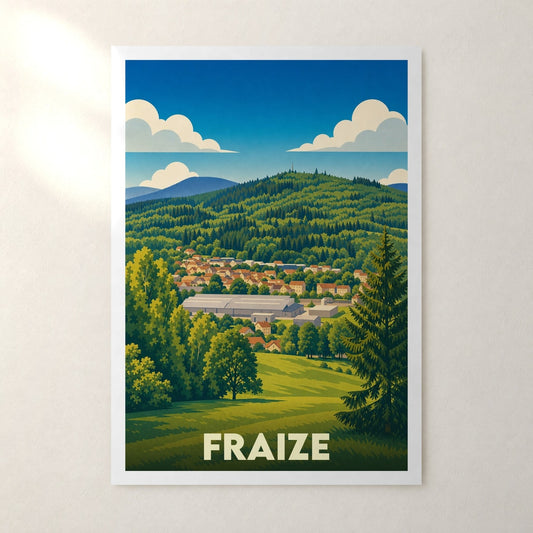 Affiche Fraize – sans cadre, accrochée au mur