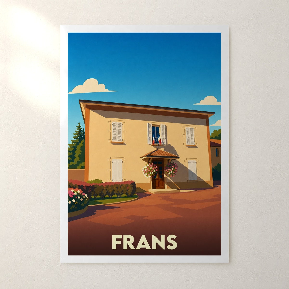 Affiche Frans – sans cadre, accrochée au mur