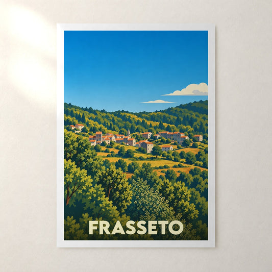 Affiche Frasseto – sans cadre, accrochée au mur