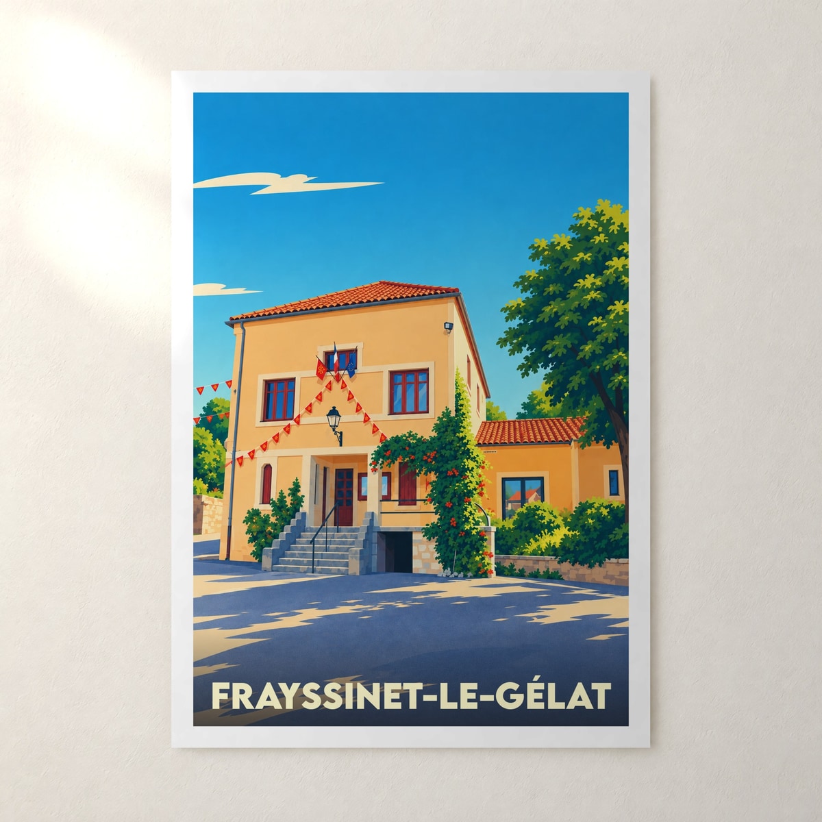Affiche Frayssinet-le-Gélat – sans cadre, accrochée au mur