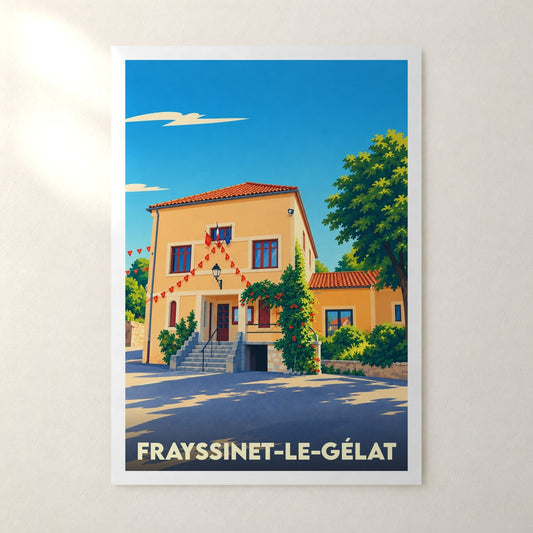 Affiche Frayssinet-le-Gélat – sans cadre, accrochée au mur