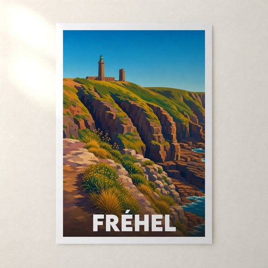 Affiche Fréhel – sans cadre, accrochée au mur