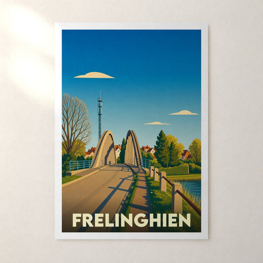 Affiche Frelinghien – sans cadre, accrochée au mur